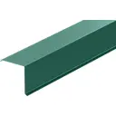 Планка ветровая для металлочерепицы 112x135 мм 2 м 0.4 мм RAL 6005 зелёный