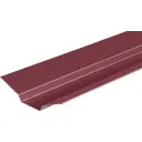 Ендова верхняя 90x60x90 мм 2 м RAL 3005 0.5 мм красный
