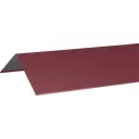 Конек плоский 146x146 мм 2 м 0.4 мм цвет RAL 3005 красный