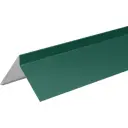 Планка ветровая для гибкой кровли 70x100 мм 2 м 0.4 мм цвет RAL 6005 зеленый