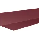 Планка примыкания верхняя 250x147 мм 2 м 0.4мм RAL 3005 Красный
