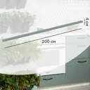 Карниз для кухонного шкафа София грин Delinia ID 200x4 см ЛДСП цвет зеленый
