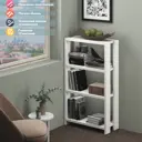Стеллаж с полками Мэрдэс СТЛН-110 65x110x30 см нагрузка до 20 кг ЛДСП цвет белый/белый
