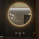 Зеркало для ванной Alias Муза часы m15015035 с подсветкой 150x150см