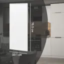 Фасад кухонного шкафа Инта 33.1x76.5 см KONSENSA ЛДСП цвет белый