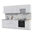 Кухонный гарнитур Kameol Чехия УТ000588669 280x217x47.8 см ЛДСП цвет белый