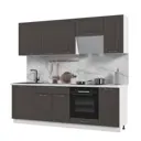 Кухонный гарнитур Kameol Чехия УТ000588678 240x217x47.8 см ЛДСП цвет белый, венге
