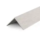 Угол ПВХ 20x20x2700 мм дуб айсберг
