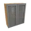 Шкаф 601845546048 Сурская мебель 80x92x31.8 см МДФ цвет серый