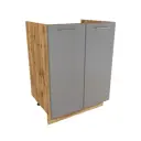 Шкаф 601845546069 Сурская мебель 80x81.6x31.8 см МДФ цвет серый