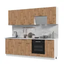 Кухонный гарнитур Kameol Азазель УТ000589016 240x217x60 см ЛДСП цвет белый, дуб вотан