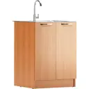 Напольный шкаф под мойку Домино 60x83x54.6 см ЛДСП цвет вишня