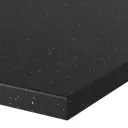 Столешница Найт 120x80x2 см искусственный камень цвет чёрный