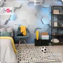 Фотообои флизелиновые Bartonwall 400x270 см Соты M06504-C