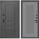 Входная дверь Labirintdoors Орлеан П30 правый 205x88см цвет муар серый 7024 матовый/серый софт рельеф