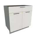 Шкаф 601845546313 Сурская мебель 80x81.6x47.8 см МДФ цвет белый