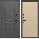 Входная дверь Labirintdoors Орлеан П05 левый 205x96см цвет муар серый 7024 матовый/венге светлый