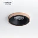 Светильник точечный встраиваемый Raumberg Terra f rose gold под отверстие 65 мм GU10 цвет черный матовый