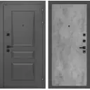 Входная дверь Labirintdoors Орлеан П24 правый 205x96см цвет муар серый 7024 матовый/бетон светлый