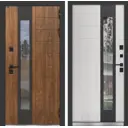 Входная дверь Labirintdoors Норд плюс правый 205x96см цвет винорит nussbaum/белый софт