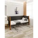 Кровать Solarius Тахта орто основание temser80-200olha-orto 90 x 101 x 210 см дерево цвет темно-серый, ольха