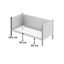 Кровать Solarius Тахта орто основание temser80-190olha-orto 90 x 101 x 200 см дерево цвет темно-серый, ольха
