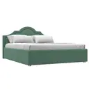 Кровать Афина 160 Лига диванов 123578 175x110x211 см рогожка цвет амур 11 зеленый