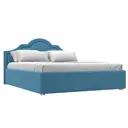 Кровать Афина 160 Лига диванов 123579 175x110x211 см рогожка цвет амур 10 голубой