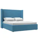 Кровать Ларго 160 Лига диванов 123617 180x140x211 см рогожка цвет амур 10 голубой