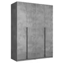 Шкаф распашной Мебельная компания е1 LCKS2_M1_SH_1600_BT 162x220x52.5 см бетон ЛДСП