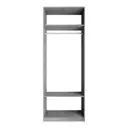 Гардеробная Мебельная компания е1 550021 81x220x51 см цвет серый