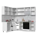 Кухонный гарнитур Kameol Чехия УТ000588818 240x217x180 см ЛДСП цвет белый