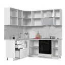 Кухонный гарнитур Kameol Чехия УТ000589083 200x217x160 см ЛДСП цвет белый