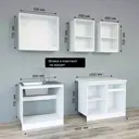 Кухонный гарнитур Альбина Стиль 180x160x60 см ЛДСП цвет крафт золотой