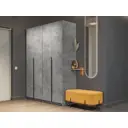 Шкаф распашной Мебельная компания е1 LCKS2_G_1600_BT 162x220x52.5 см бетон ЛДСП
