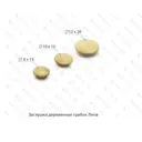 Заглушка деревянная грибок Брус-Ок Липа Ø 10/15 мм 100 шт