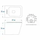 Комплект инсталляция с унитазом Doccia BlanS22WM цвет белый