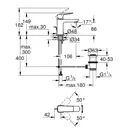 Смеситель для раковины Grohe Cubeo 1016940000 корпус маленький однорычажный цвет хром