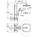 Душевая стойка Grohe Tempesta 26689001 2 режимная цвет хром