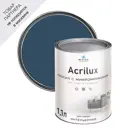 Краска для стен и потолков Acrilux матовая цвет сaparol lazur 95 морской синий 1.1 л