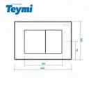 Инсталляция Teymi Aina 52 T70011 с клавишей Aina белый матовый T70020WM и унитаз подвесной безободковый ADT 52.5x36 микролифт белый матовый конус