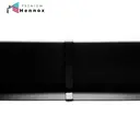 Соединитель для плинтуса Hennox H80 алюминий 80 мм черный матовый 1 шт