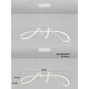 Светильник подвесной светодиодный Natali Kovaltseva Innovation style 83145 с пультом управления 15 м² регулируемый белый свет цвет белый