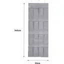 Органайзер для обуви подвесной Spaceo 51x140x15.4 см полиэстер цвет серый