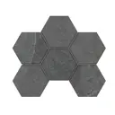 Декоративная мозаика Estima Luna LN03/Terra TE03 25x28.5 см Гексагон цвет серый