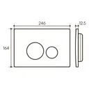 Панель смыва Aqueduto CIR0250 цвет жёлтый/золотой