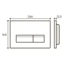 Панель смыва Aqueduto RET0250 цвет жёлтый/золотой
