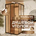 Душевой уголок LUXMARE LXM01-90-BL 90x90см