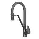 Смеситель для кухни Am.pm F8207822 гибкий излив 22 см цвет черный