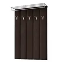 Вешалка 5 крючков 155911212 75x105x6 см цвет коричневый